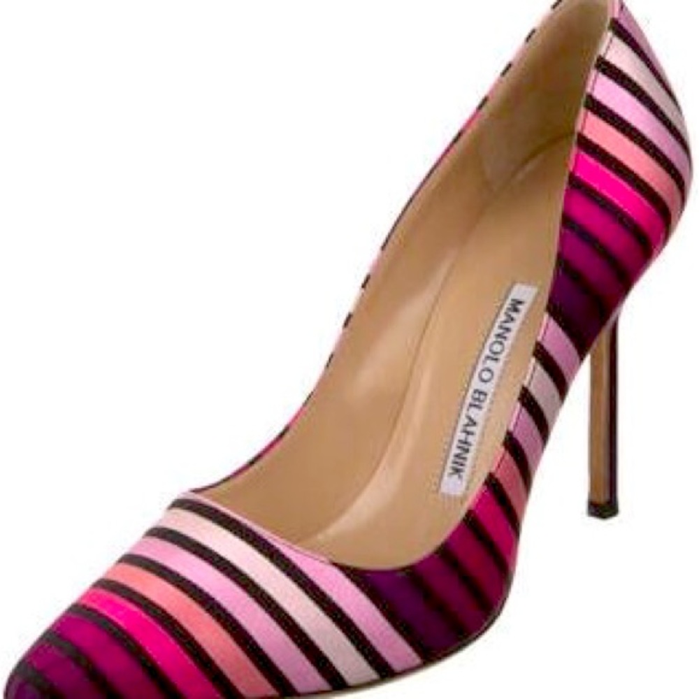 Manolo Blahnik BB satin Pumps